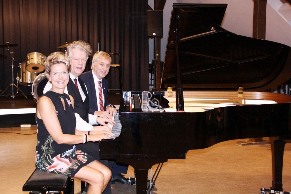 Antje Evers, Christian Bleiming und Thomas Borgert am Piano