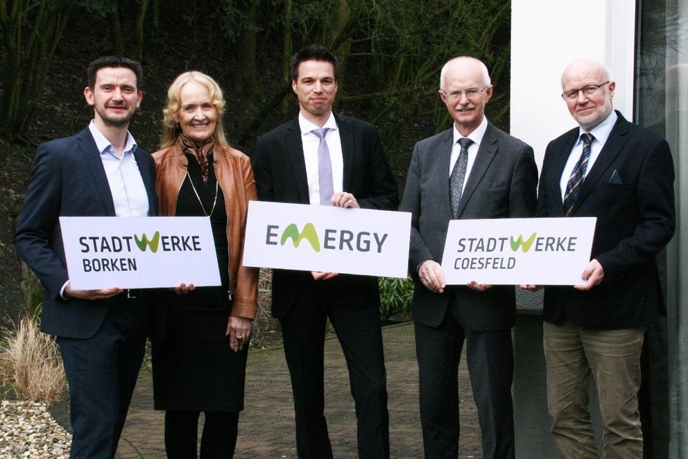 neuer Geschäftsführer Gruppenbild Thomas Abels, Mechtild Schulze Hessing, Ron Keßeler, Heinz Öhmann und Thomas Stallmeyer
