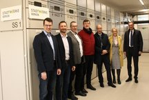 Gruppenbild im Schalthaus