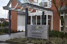 Eingang zum Kundencenter an der Ostlandstraße