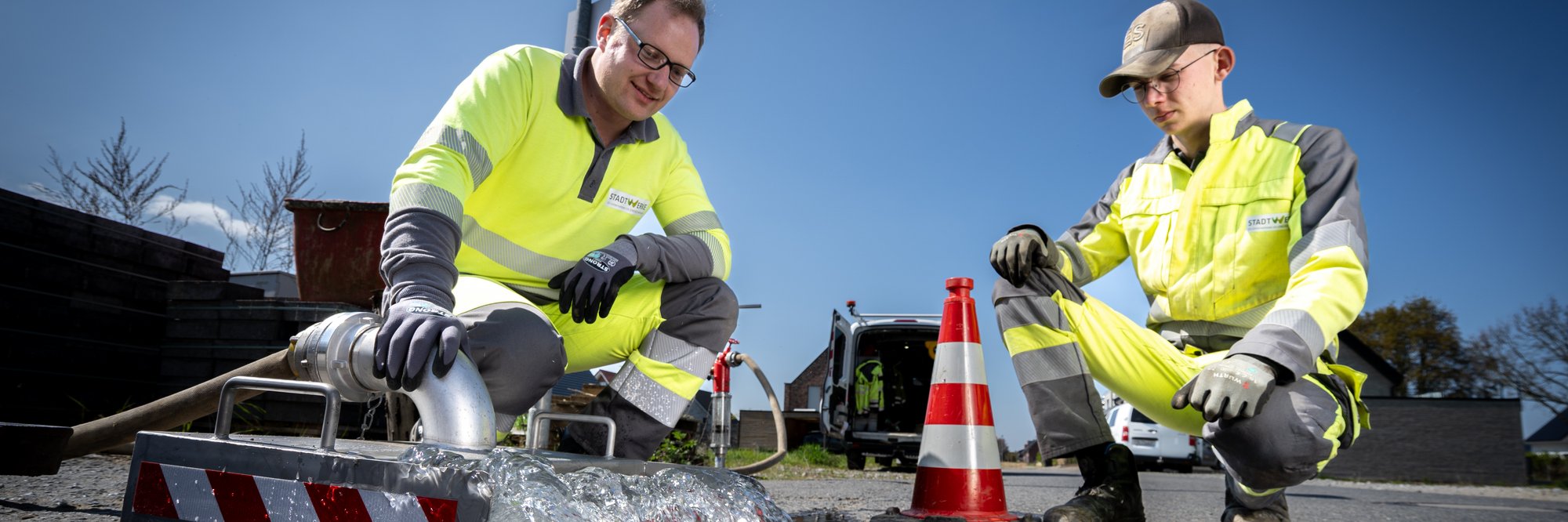 Bauarbeiten Wasseranschluss