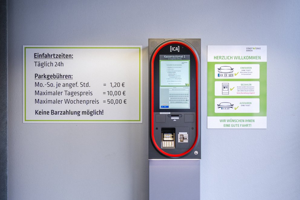 Bezahlautomat im Parkhaus